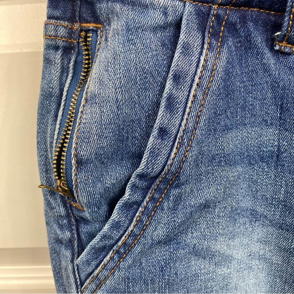 Dear John Jeans 27 Joyrich Comfort Skinny  Distressed Knee Accent low Rise - Picture 4 of 7